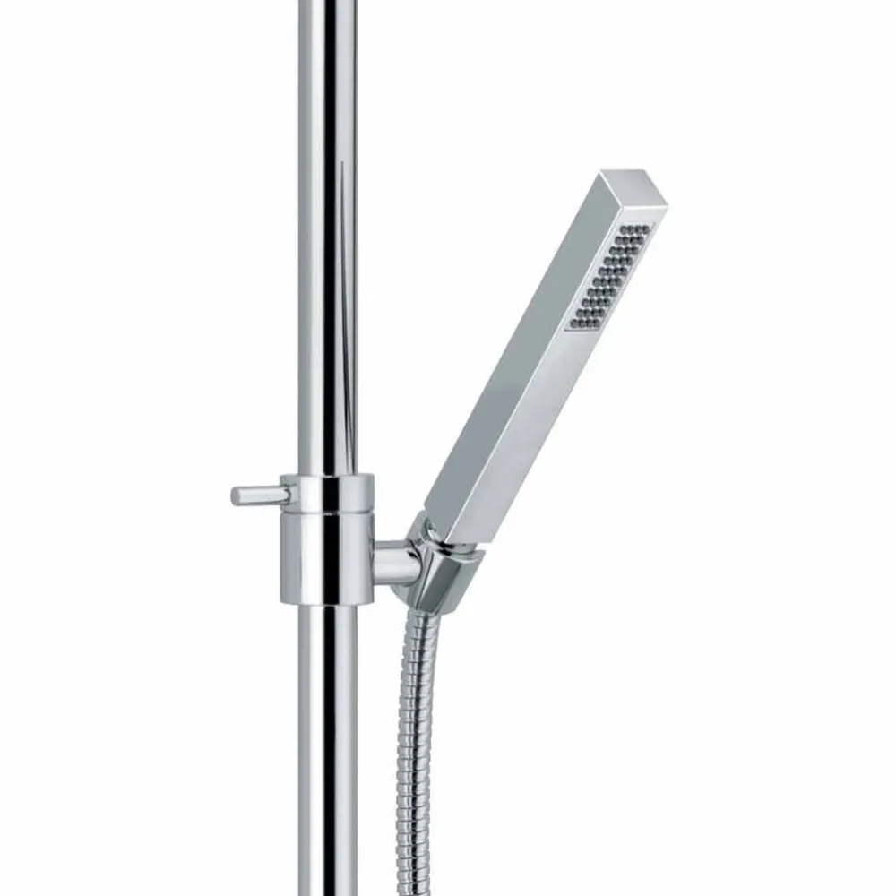 Viadurini Taps Duschsäulen-Duschsäule mit Thermostatmischer aus Messing Made in Italy - Gallo