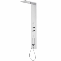 Viadurini Taps Duschsäulen-Duschsäule Stahlblech mit Regenduschkopf Made in Italy - Sailor