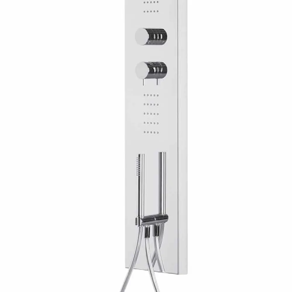 Viadurini Taps Duschsäulen-Duschsäule Stahlblech mit Regenduschkopf Made in Italy - Sailor