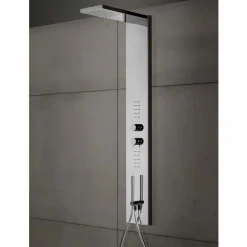 Viadurini Taps Duschsäulen-Duschsäule Stahlblech mit Regenduschkopf Made in Italy - Sailor