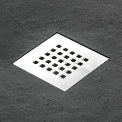 Viadurini Bathroom Rechteckige Duschwannen-Duschwanne 170x70 aus Stein-Effekt-Harz mit Stahlgitter - Domio