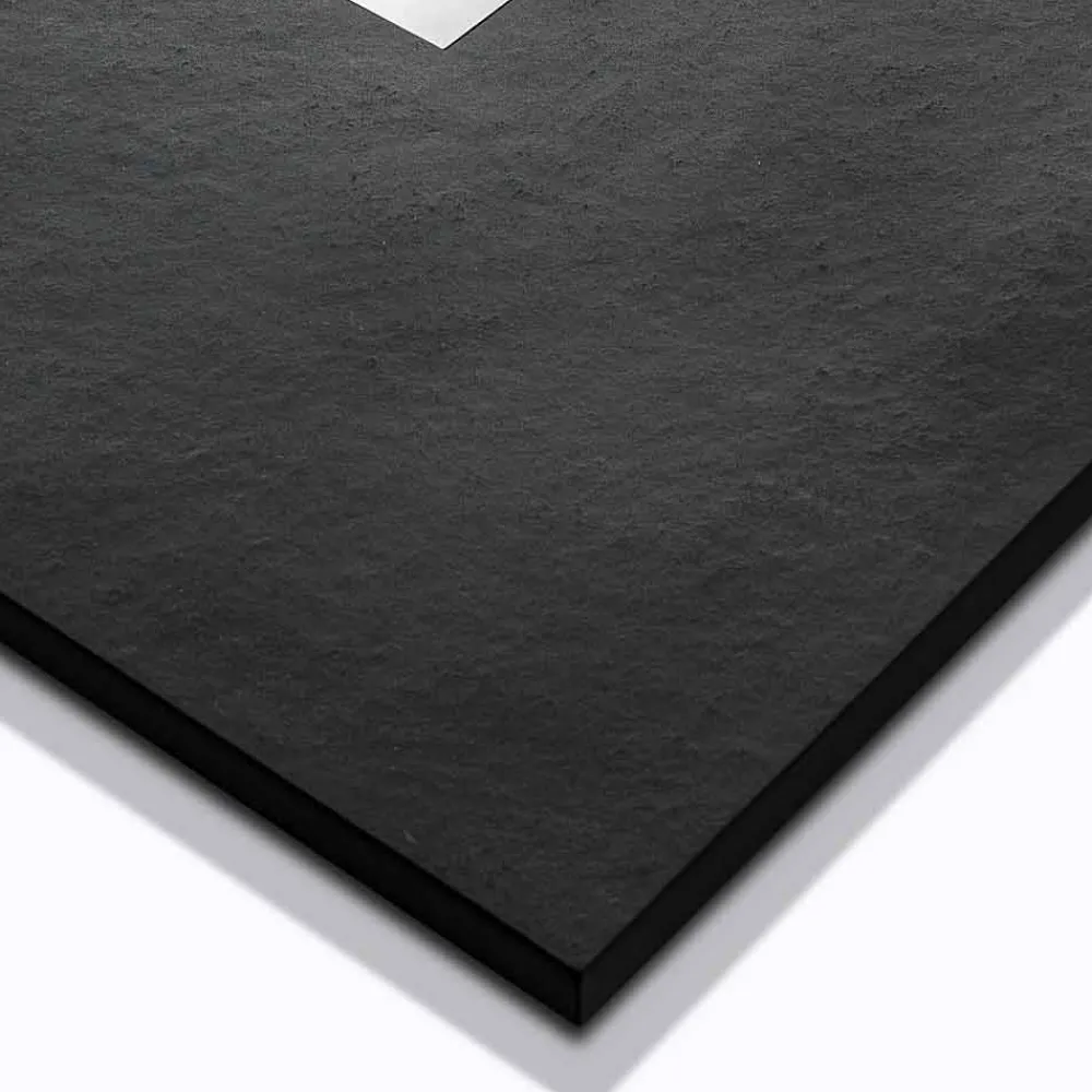 Viadurini Bathroom Rechteckige Duschwannen-Duschwanne 100x80 in Resin Stone Effect Finish Modernes Design - Domio