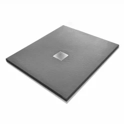 Viadurini Bathroom Rechteckige Duschwannen-Duschwanne 90x70 in Resin Stone Effect Finish Modernes Design - Domio