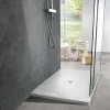 Viadurini Bathroom Rechteckige Duschwannen-Duschwanne 100x70 in Weiß Resin Slate Effect Finish - Sommo