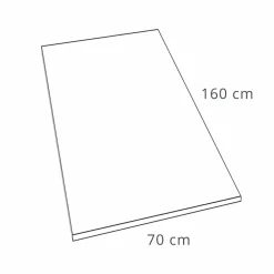 Viadurini Bathroom Rechteckige Duschwannen-Duschwanne 160x70 Modernes Design in Schiefer-Effekt aus weißem Harz - Sommo