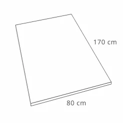 Viadurini Bathroom Rechteckige Duschwannen-Duschwanne 170x80 Modernes Design aus Kunstharz mit Betoneffekt - Cupio