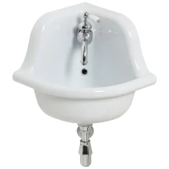 Viadurini Bathroom Vintage Waschbecken|Farbige Waschbecken-Eckiges Wandwaschbecken aus farbiger Vintage Keramik 42 cm - Angelino