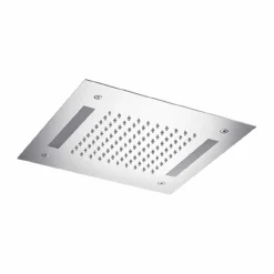 Viadurini Taps Duschköpfe-Edelstahl Single Jet Duschkopf mit LED-Farbtherapie Made in Italy - Sauron