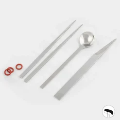 Viadurini Kitchen Besteck Set-Edelstahlbesteck mit italienischen Luxus-Design-Essstäbchen - Carronde