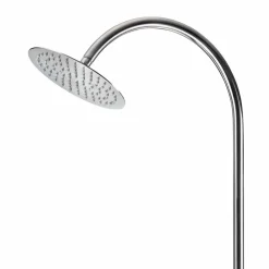 Viadurini in the Garden Gartendusche-Edelstahl-Gartendusche mit rundem Duschkopf Made in Italy - Norton