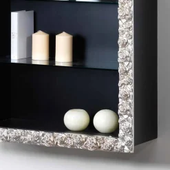 Viadurini Living Moderne Design Bücherregale-Edles Wandregal mit Glasregalen im Glamour Look Campi