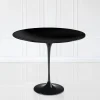 Viadurini Living Tulip Tische|Runde Tische-Eero Saarinen H 74 Runder Tulpentisch aus schwarzem Flüssiglaminat Made in Italy - Scharlachrot