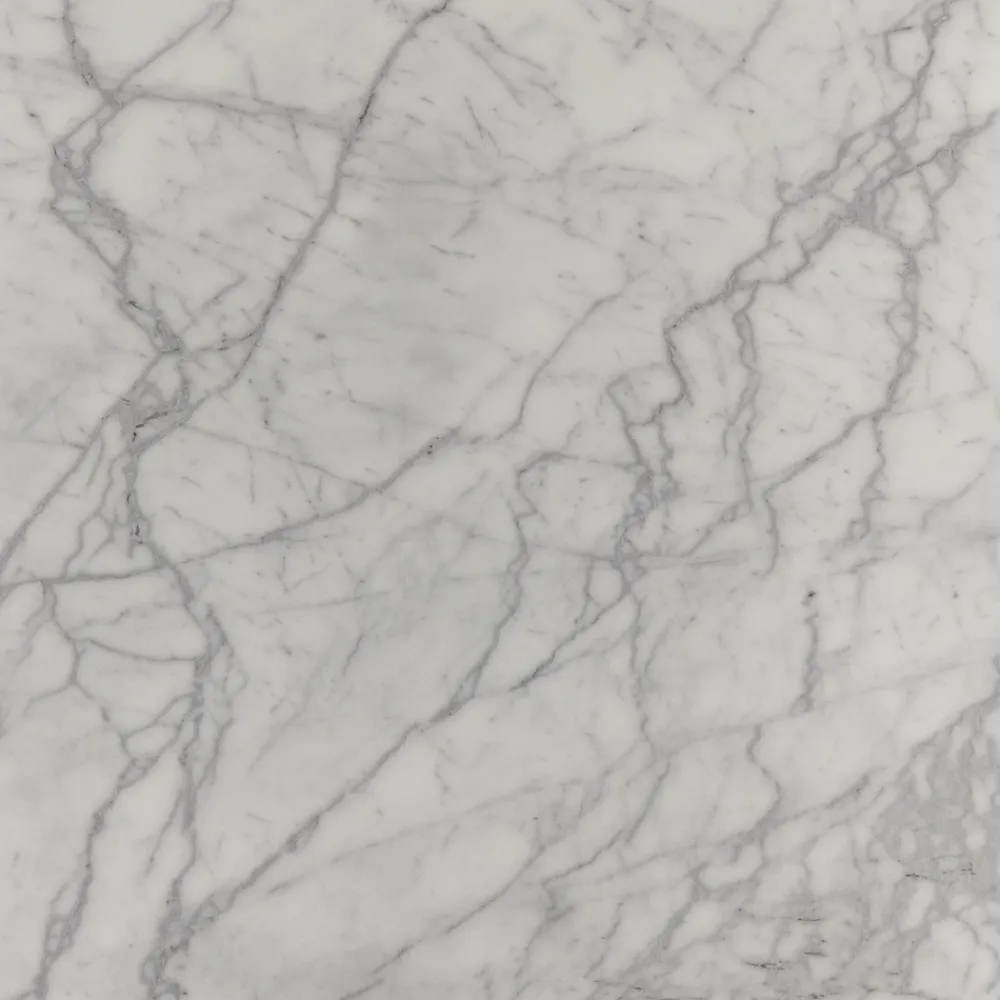 Viadurini Living Tulip Tische|Runde Tische-Eero Saarinen Tulip Tisch H 74 mit runder Platte aus Carrara Statuarietto Marmor - Scharlachrot