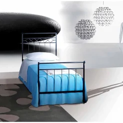 Viadurini Night Design Einzelbetten Aus Schmiedeeisen|Maßgeschneiderte Möbel-Efesto Einzelbett aus Schmiedeeisen in Design