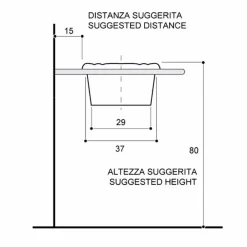 Viadurini Bathroom Keramikwaschbecken-Einbauwaschbecken aus Porzellan aus Gold 24 Karat, Santiago
