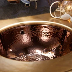 Viadurini Bathroom Waschbecken Aus Fire Clay-Einbauwaschbecken aus Schamotteton in 3 Ausführungen, hergestellt in Italien – Erioli