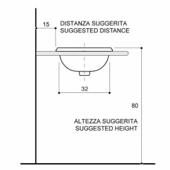 Viadurini Bathroom Waschbecken Aus Fire Clay-Einbauwaschbecken rund aus Fire Clay und 24k Gold made in Italy, Otis