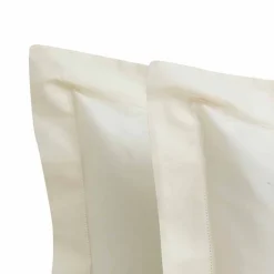 Viadurini Textile Bettlaken-Einfarbige Blätter komplett in Baumwollsatin für Doppelbett - Hibiskus