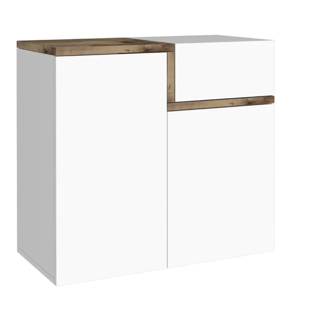 Viadurini Living Schuhschrank-Eingangsschuhregal 3 oder 4 Türen aus weißem Holz und Schiefer oder Ahorn - Tiscali