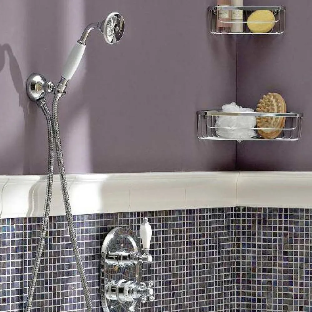 Viadurini Bathroom Duscharmaturen-Eingebaute Thermostatdusche mit Vintage-Design aus Messing Made in Italy - Elisea