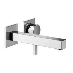 Viadurini Bathroom Waschbeckenarmaturen-Einhebel-Wandwaschtischmischer aus Messing - Erik