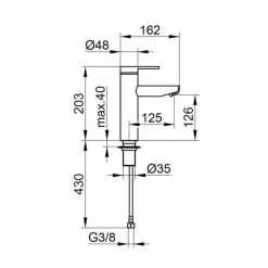 Viadurini Taps Waschbeckenarmaturen-Einhebel-Waschtischmischer aus Messing, kostbares Design - Zanio