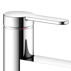 Viadurini Bathroom Waschbeckenarmaturen-Einhebel-Waschtischmischer mit flachem Design aus verchromtem Messing - Agenore