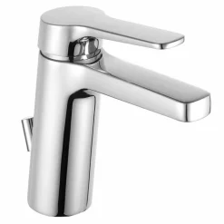 Viadurini Taps Waschbeckenarmaturen-Einhebel-Waschtischmischer aus Chrommessing, Design - Clari