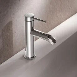 Viadurini Bathroom Waschbeckenarmaturen-Einhebel-Waschtischmischer Messing Rundes Design - Antilio