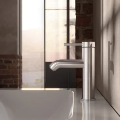 Viadurini Bathroom Waschbeckenarmaturen-Einhebel-Waschtischmischer Messing Rundes Design - Antilio