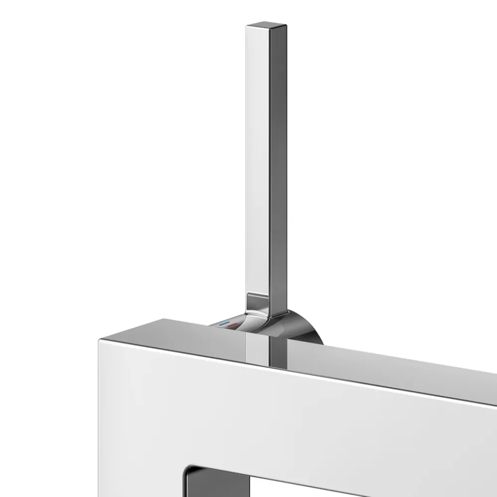 Viadurini Bathroom Waschbeckenarmaturen-Einhebel-Waschtischmischer aus verchromtem Messing - Erik