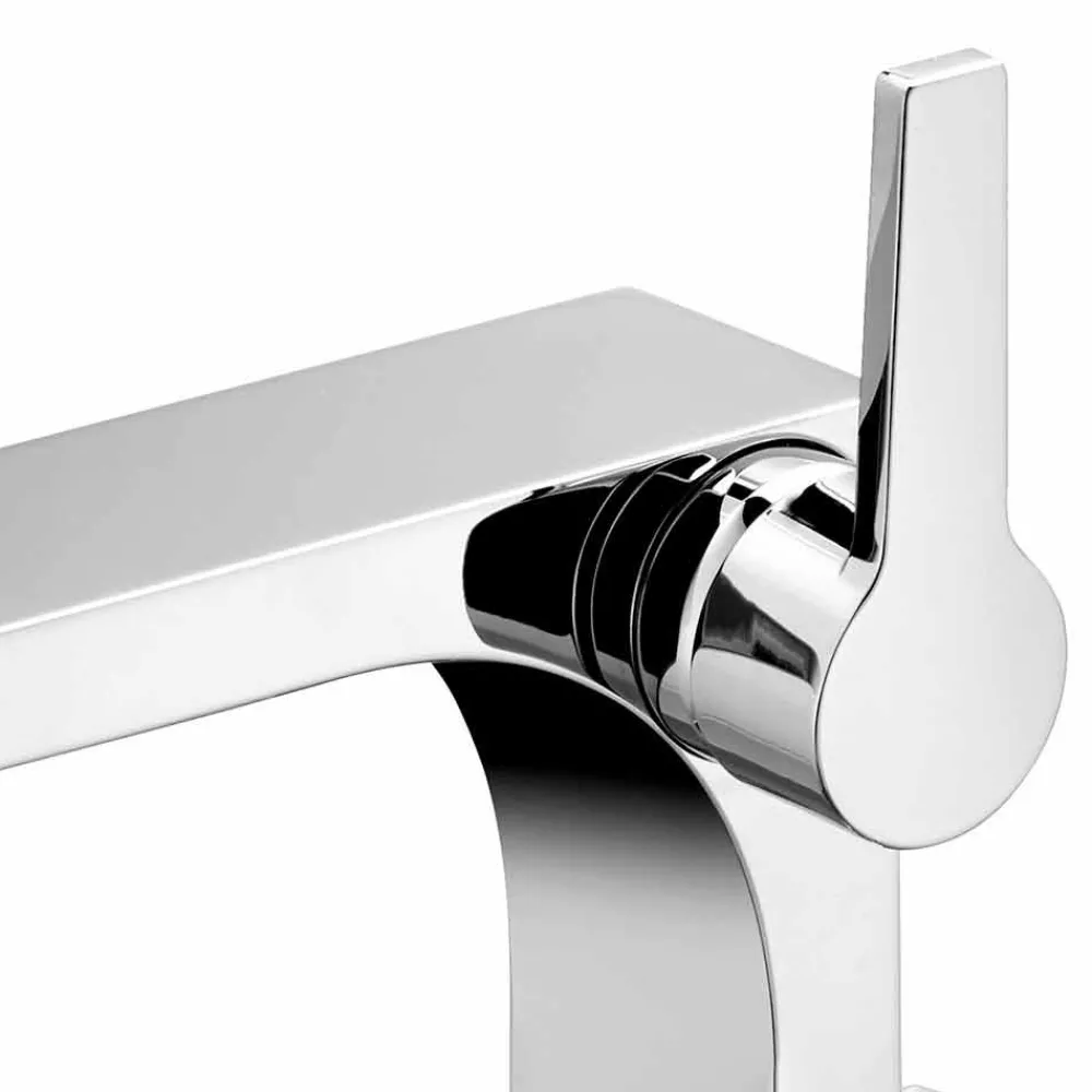 Viadurini Taps Waschbeckenarmaturen-Einhebel-Waschtischmischer mit Ablauf in Messing von Design-Etto