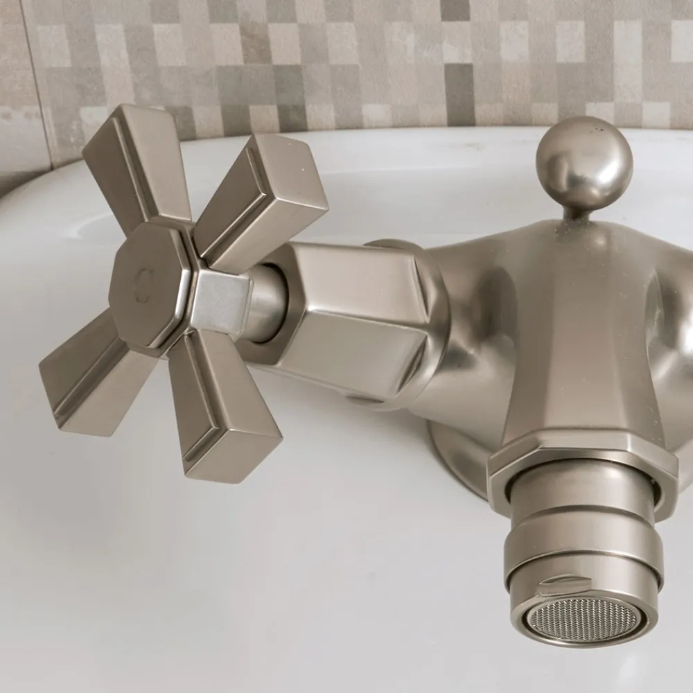 Viadurini Bathroom Bidetarmaturen-Einloch-Bidetmischer aus Messing, Vintage-Stil, hergestellt in Italien - Silvana