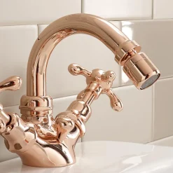 Viadurini Bathroom Bidetarmaturen-Einloch-Bidetmischer im Vintage-Design aus Messing Made in Italy - Klarisa