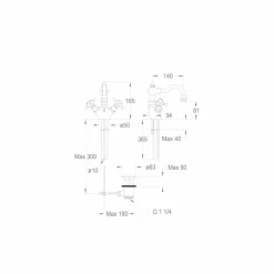 Viadurini Taps Waschbeckenarmaturen-Einloch-Design-Messing-Waschtischmischer Made in Italy - Binsu