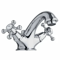 Viadurini Taps Waschbeckenarmaturen-Einlochiger Messing-Waschtischarmatur mit Made in Italy-Ablauf - Lisca