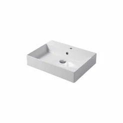 Viadurini Bathroom Keramikwaschbecken-Einloch-Waschtisch oder Wandwaschbecken aus farbiger Keramik Leivi