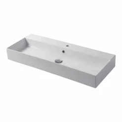 Viadurini Bathroom Keramikwaschbecken-Einloch-Waschtisch oder Wandwaschbecken aus farbiger Keramik Leivi