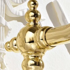 Viadurini Bathroom Waschbeckenarmaturen-Einloch-Waschtischmischer im Vintage-Design aus Messing Made in Italy - Ursula