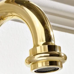 Viadurini Bathroom Waschbeckenarmaturen-Einloch-Waschtischmischer im Vintage-Design aus Messing Made in Italy - Ursula