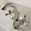 Viadurini Bathroom Waschbeckenarmaturen-Einloch-Waschtischmischer im Vintage-Design aus Messing Made in Italy - Silvana