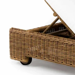 Viadurini in the Garden Sonnenliegen-Einzel- oder Doppel-Sonnenliege im Freien aus luxuriösem synthetischem Rattan - Yves