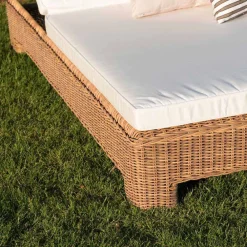 Viadurini in the Garden Sonnenliegen-Einzel- oder Doppel-Sonnenliege im Freien aus luxuriösem synthetischem Rattan - Yves