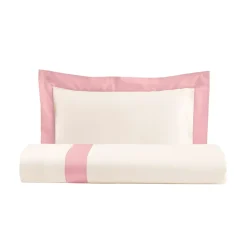 Viadurini Textile Bettbezüge-Einzel- und eineinhalbquadratisches Bettbezug-Set aus 100 % Baumwolle und 10 % Baumwollsatin - Detail