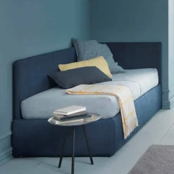 Bolzan Letti Maßgeschneiderte Möbel|Polsterbetten-Einzelbett, mit Eckkopfteil und Seitenwand Linie 4 Bozen