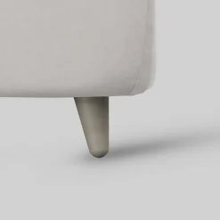 Viadurini Night Design Polsterbetten-Einzelbett mit gepolstertem Kopfteil und Füßen, hergestellt in Italien – Aaron