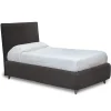 Viadurini Night Design Polsterbetten-Einzelbett mit Stoffkopfteil, hergestellt in Italien – Fiuto