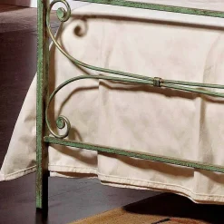 Viadurini Night Design Maßgeschneiderte Möbel|Einzelbetten Aus Schmiedeeisen-Einzelbett 85x190 cm aus Schmiedeeisen Made in Italy Leila