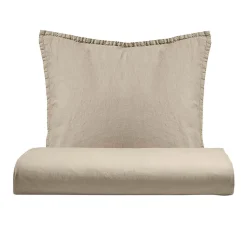 Viadurini Textile Bettbezüge-Einzelbettbezug-Set aus reiner, stückgefärbter Baumwolle mit 1 Kissenbezug - Delicacy