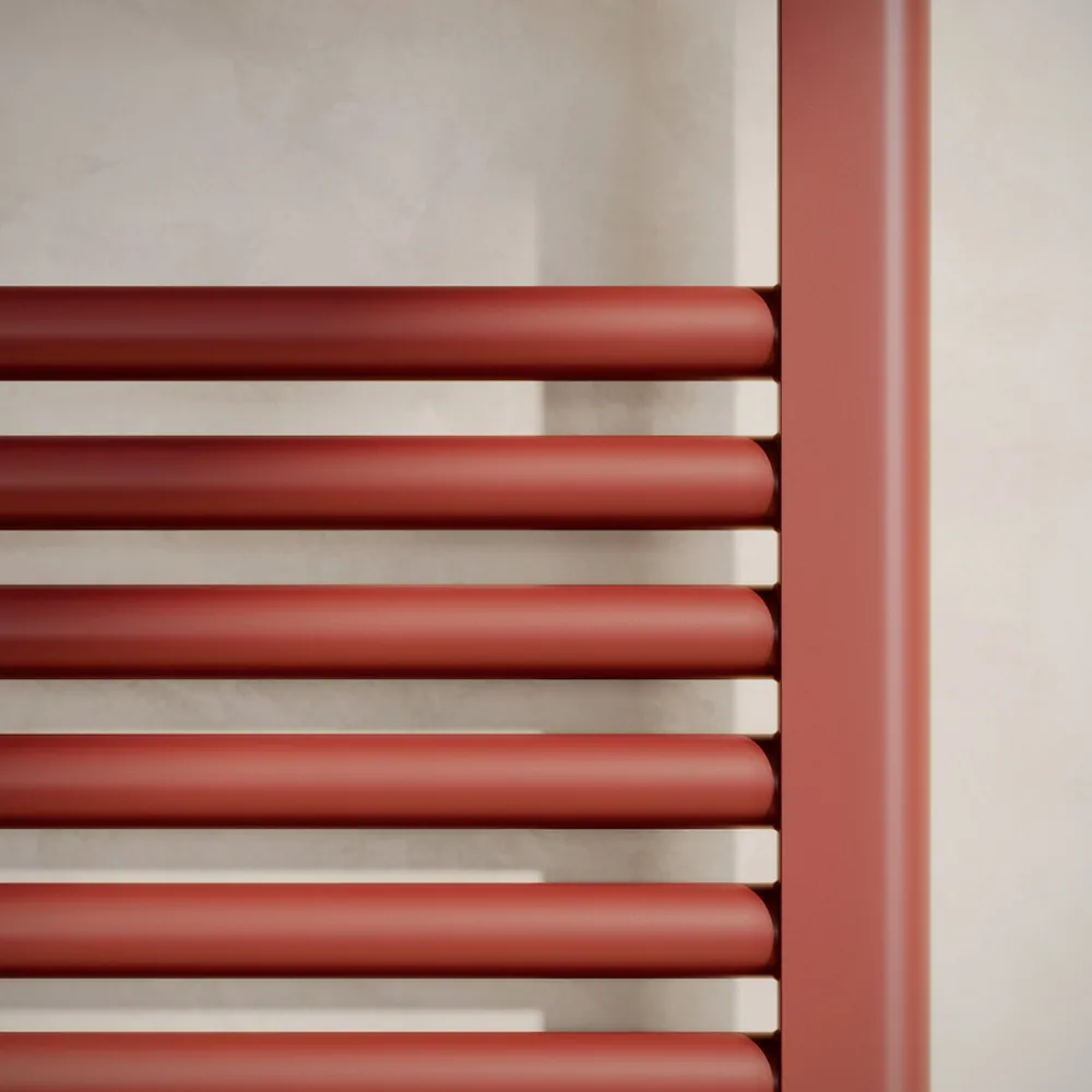 Viadurini Radiators Handtuchheizkörper Wasser-Einzelner hydraulischer Handtuchwärmer aus Kohlenstoffstahl Rost Made in Italy - Alan